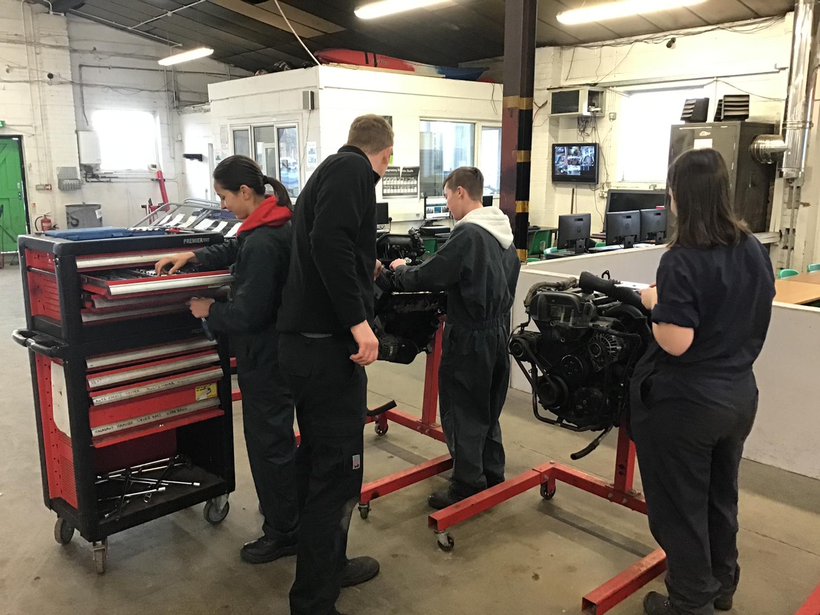 Group in the workshop