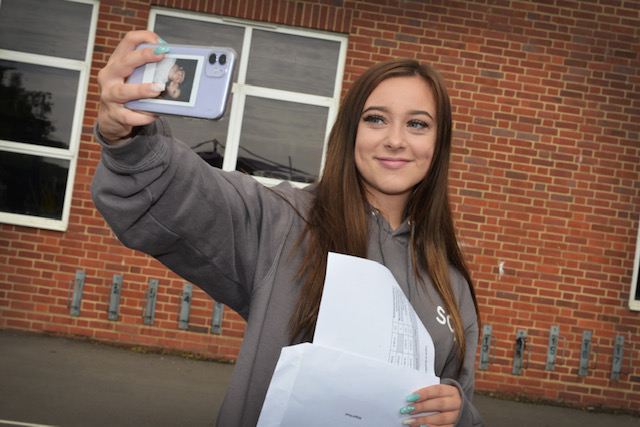 Girl taking selfie